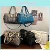 Bag Cotton Autumn Clothing And Winter New Embroidered Thread Space Cotton Messenger Bag Fashion Bright Womens Bag Casual Handbag