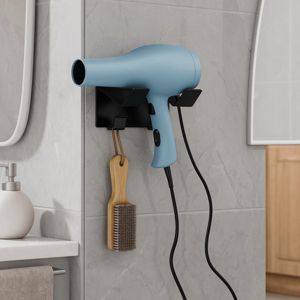 Wall Mounted Hair Dryer Storage Rack Waterproof Hairdryer Stand Durable Hair Dryer Holder Salon