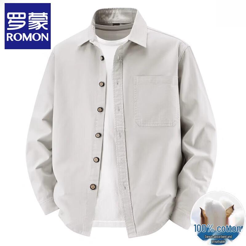 

Мужская рубашка с длинным рукавом Luomeng, 100% хлопок 4XL