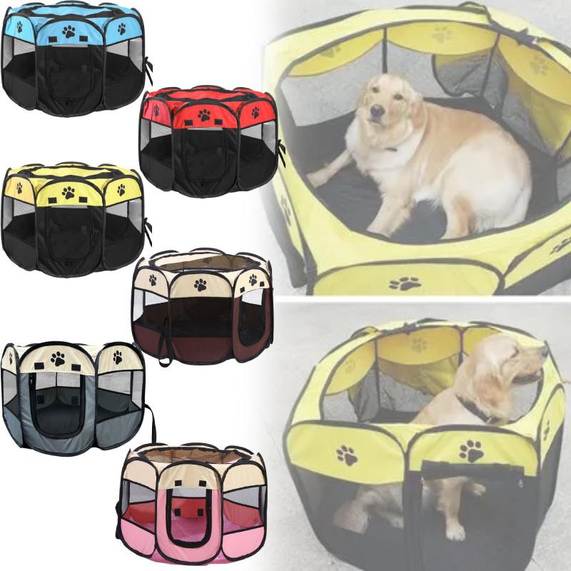 Pet Octagon Cage Tent With Collapsible Design For Cats And Dogs Storage Shelter