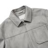 JOEONE Men's Suede-Effect Slim Fit Jacket