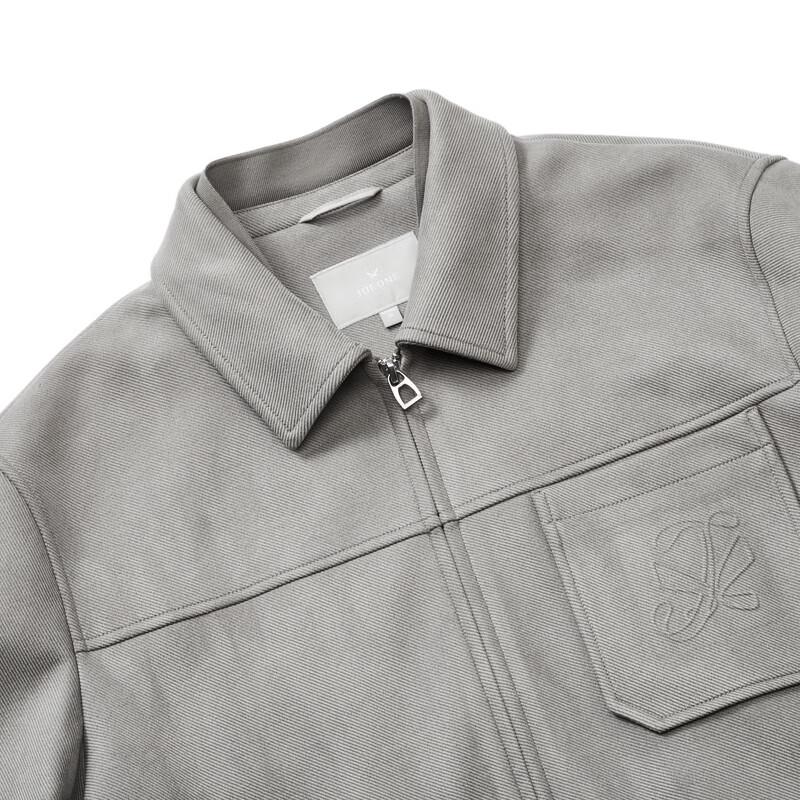 JOEONE Men's Suede-Effect Slim Fit Jacket