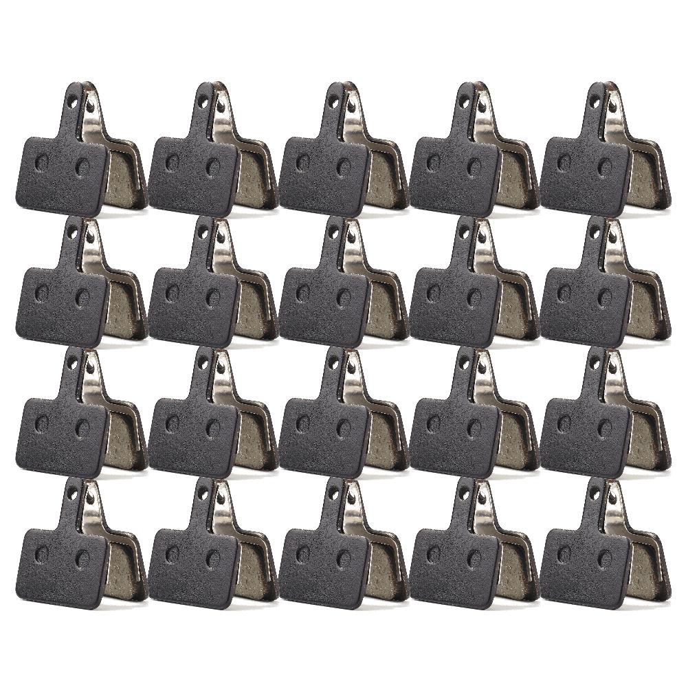 1-50 Set MTB Mountain Bike Metal Disc Brake Pads for SHIMANO M375 M445 M446 Bicycle Parts Cycling Organic Resin Disc Brake Pads