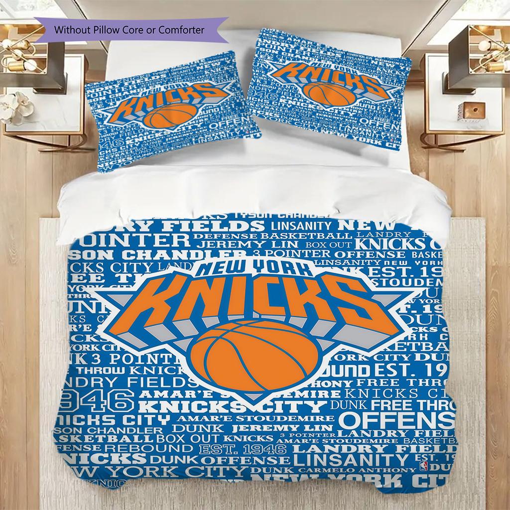 Biancheria da letto Knicks Legacy Basketball Brilliance(1 * copripiumino + 2 * federa, senza nucleo)Set biancheria da letto morbido e confortevole Regalo di Natale compleanno
