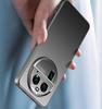 For Oppo Find X7 X6 Pro Ultra Metal lens all inclusive Protector Straight Edge Back Plating PC Matte Frosted Anti fingerprint Bumper Cover Case Shell