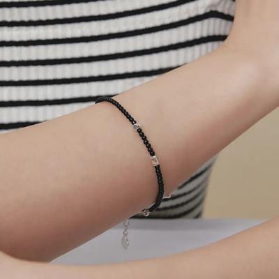 (925Silver) Noir Dot Bracelet