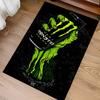 1pz Tappeto Area con Stampa Logo Monster Energy - Morbido, Lavabile, Antiscivolo, Tappetino da Interno per Sedie da Ufficio, Soggiorno, Home Office, Tappeto Decorativo