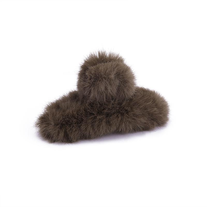 2021 Large Plush Hair Claw Clip for Autumn and Winter