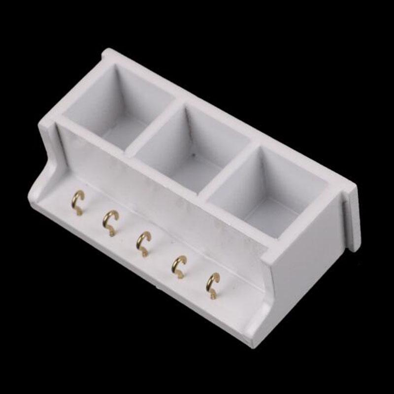 1:12 Dollhouse Miniature Kitchen Wood Wall Rack Shelf With Hook White Room Decor
