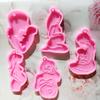 5 Pcs Pregnant Mother Keychain Epoxy Resin Mold Handmade Women Mom Pendants Silicone Mould DIY Crafts Jewelry Necklace