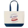Tote Bag - PLANETEE - World's Best Jeweler - Blue Background - Cotton - 40 X 45 Cm