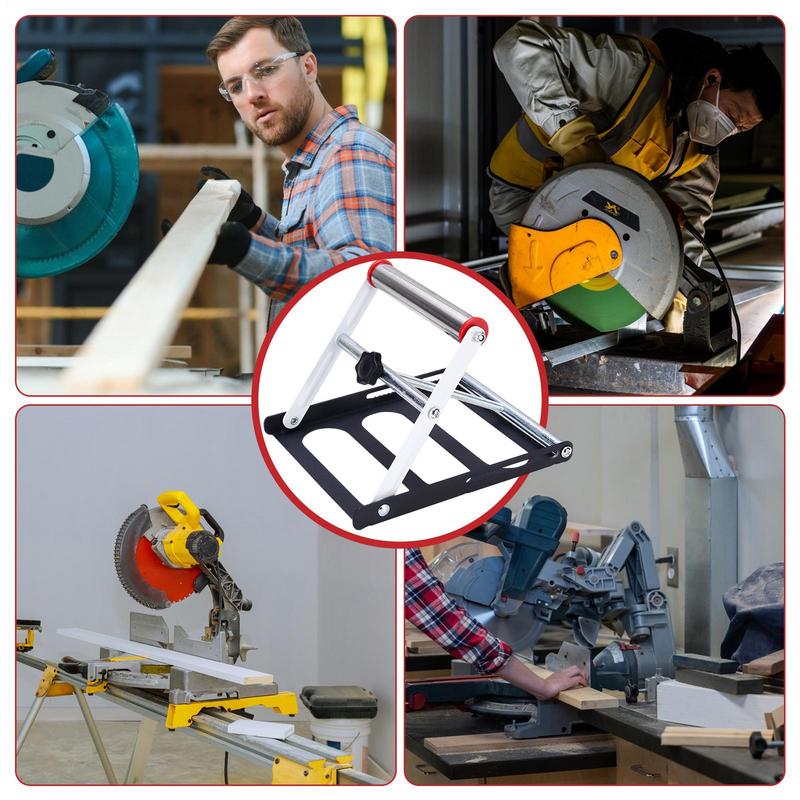 Adjustable Cutting Machine Support Frame Adjustable Foldable Tablesaw Stand Cutting Machine Attachment Woodworking Tools Metal