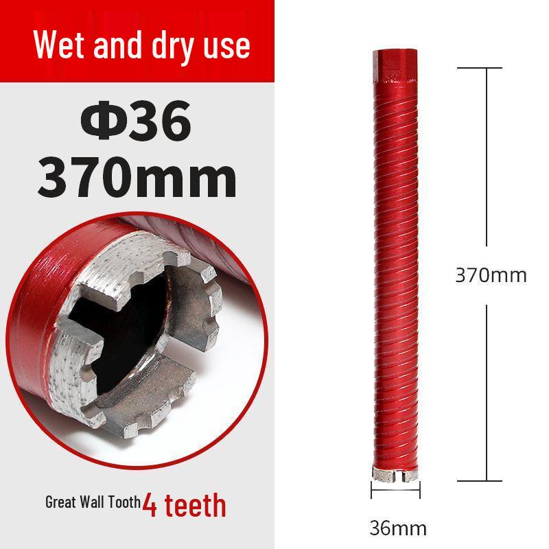 Threaded Diamond Drill Bit for Dry & Wet Use - Ideal for Hole Opening and Air Conditioning Drilling.