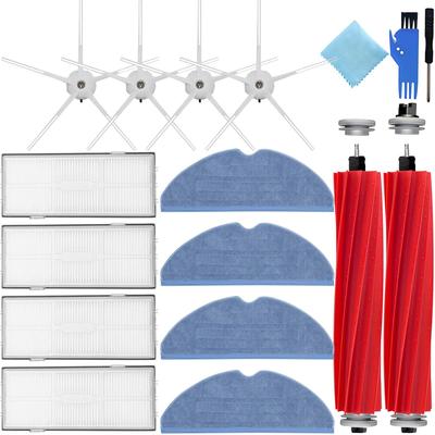 EATBALE Replacement Parts Compatible with S8 S7 S7 Max S7 Maxv S70 S75 T7 T7S T7 Plus T7S Plus Robot Vacuum Cleaner 2 Main 4 4 Side 4 Mop Cloths