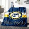 Name Custom St. Louis Blues Logo Print Flannel Blanket High Quality Warm Comfortable Cover for All Seasons Perfect for Gifts Home Decor