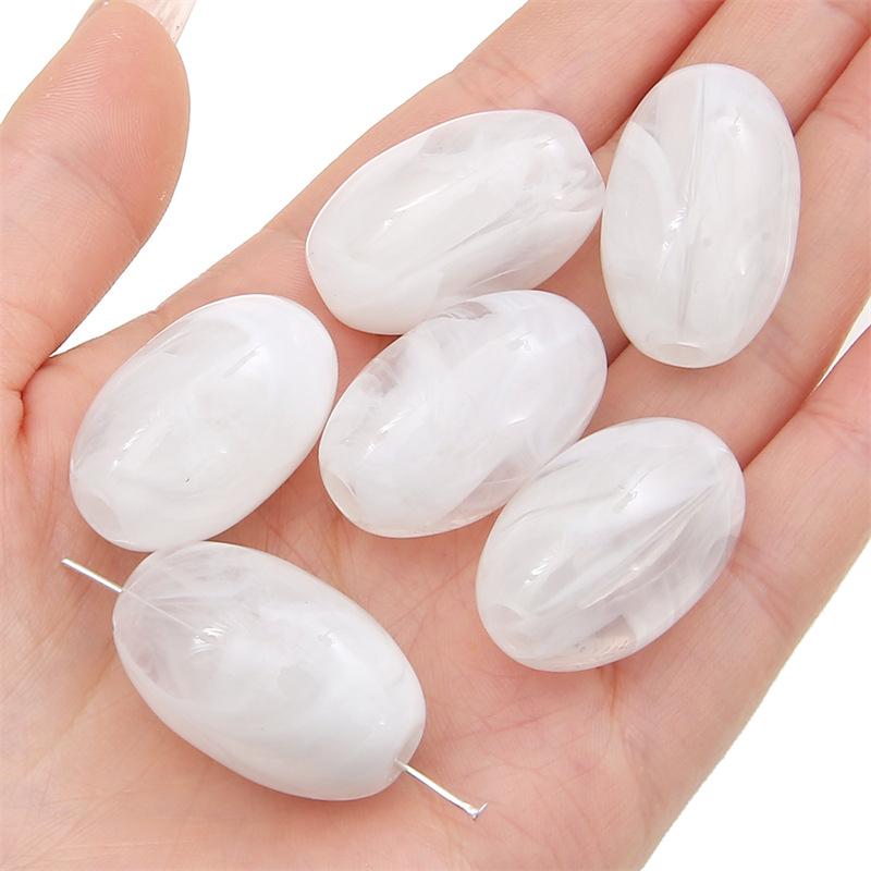 

Бусины для браслета ручной работы, акриловые двухцветные бусины с большим отверстием, бусины ручной работы, браслет, ожерелье, кулон, одежда, винтажные аксессуары 10 pcs