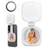 Magnetic Phone Holder with Makeup Mirror and Selfie Fill Light