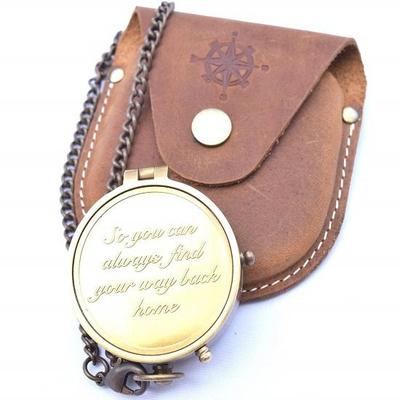 Camping Compass Engraved with So You Can Always Find Your Way Back Home Gift Compass for Christmas, Wedding Gift