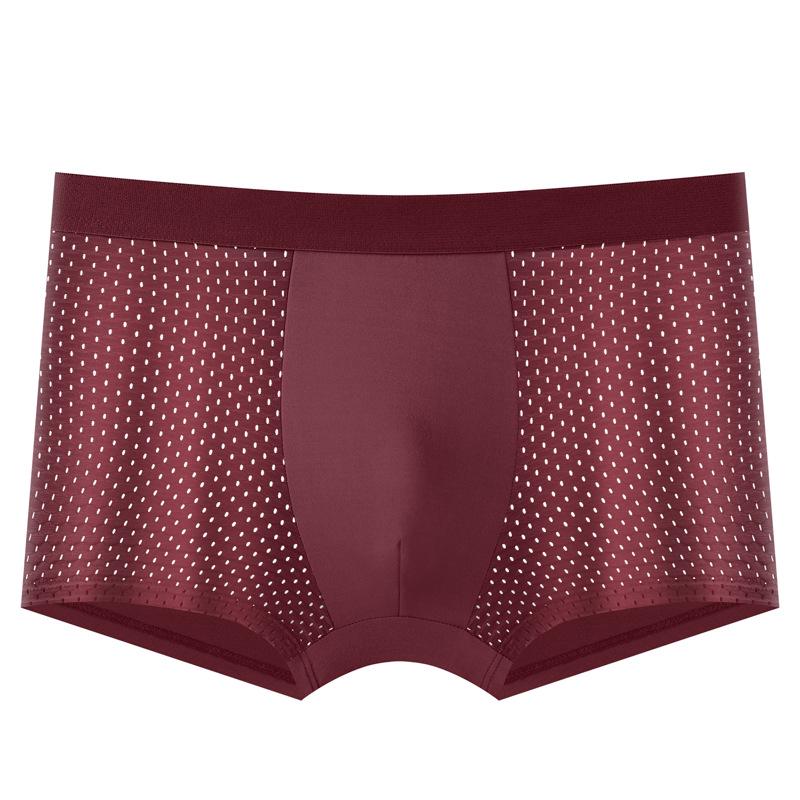 Men's Fashion Ice Silk Mesh Breathable Boxer Briefs - Summer Underwear