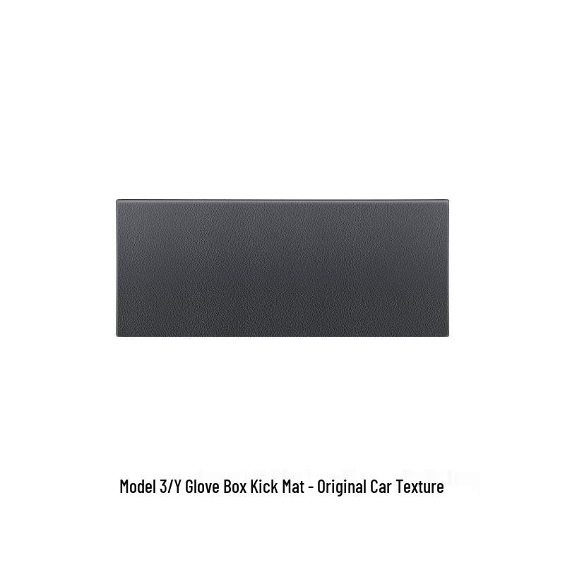 Tesla Model 3/Y Glove Box Kick Mat, Carbon Fiber Texture Door Protector, Interior Accessory.