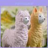 Cute Alpaca Wooden Carving Decor For Home Gift And Birthday Celebration