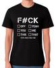 F#CK Checklist T-Shirt Funny Adult F Off That You Humour Rude Graphic Tee