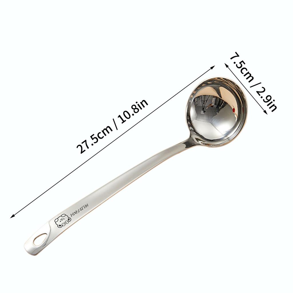 316 Stainless Steel Food Grade Hot Pot Spoon Thickened Long Handled Colander Spoon Soup Spoon Kitchen Utensils
