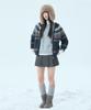 Mixxo Hairy Fair Isle Hooded Zip-Up Cardigan_Miwckfv2Ss