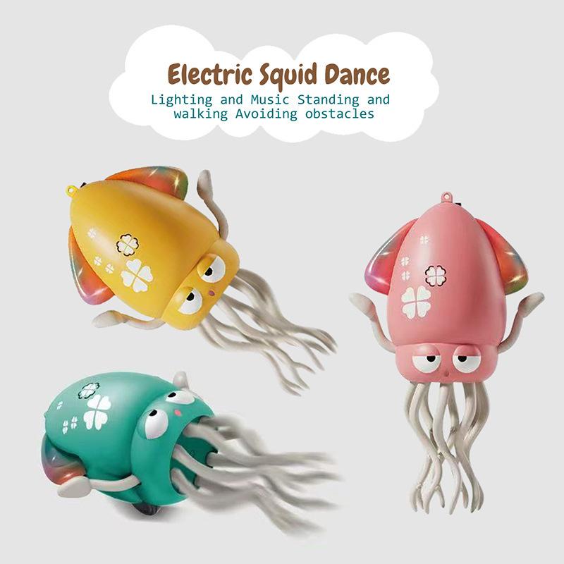 Magic Dancing Octopus Toy - Electric Auto-Sensing, Obstacle Avoidance, Stress Relief, Early Education Fun for Kids Birthday Gift