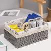 Rustic Style Handmade Rattan Storage Baskets Save Space Snacks Fruit Basket Bird Nest  Household