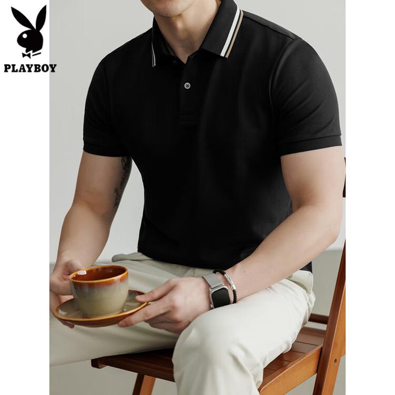 

Playboy Men s 2026 Summer Short Sleeve Polo Shirt XL