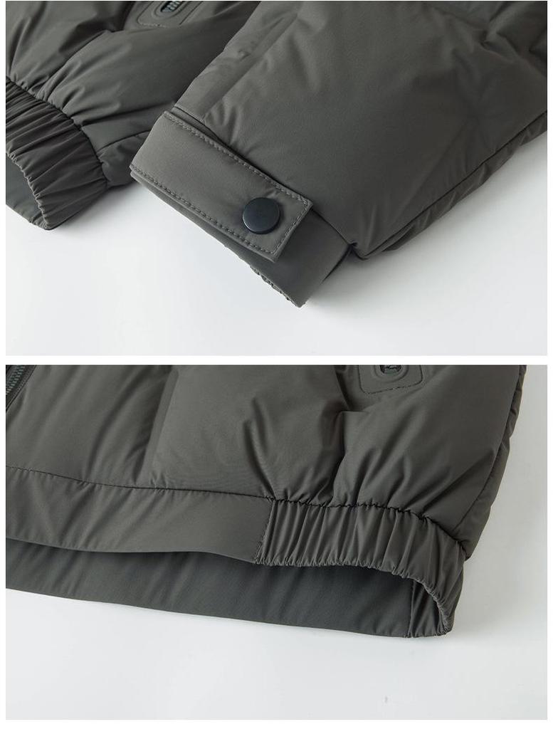 Men's Fashionable Stand-up Collar Down Jacket - 2025 Autumn/Winter Collection, Warm & Casual for Middle-aged & Young Adults.