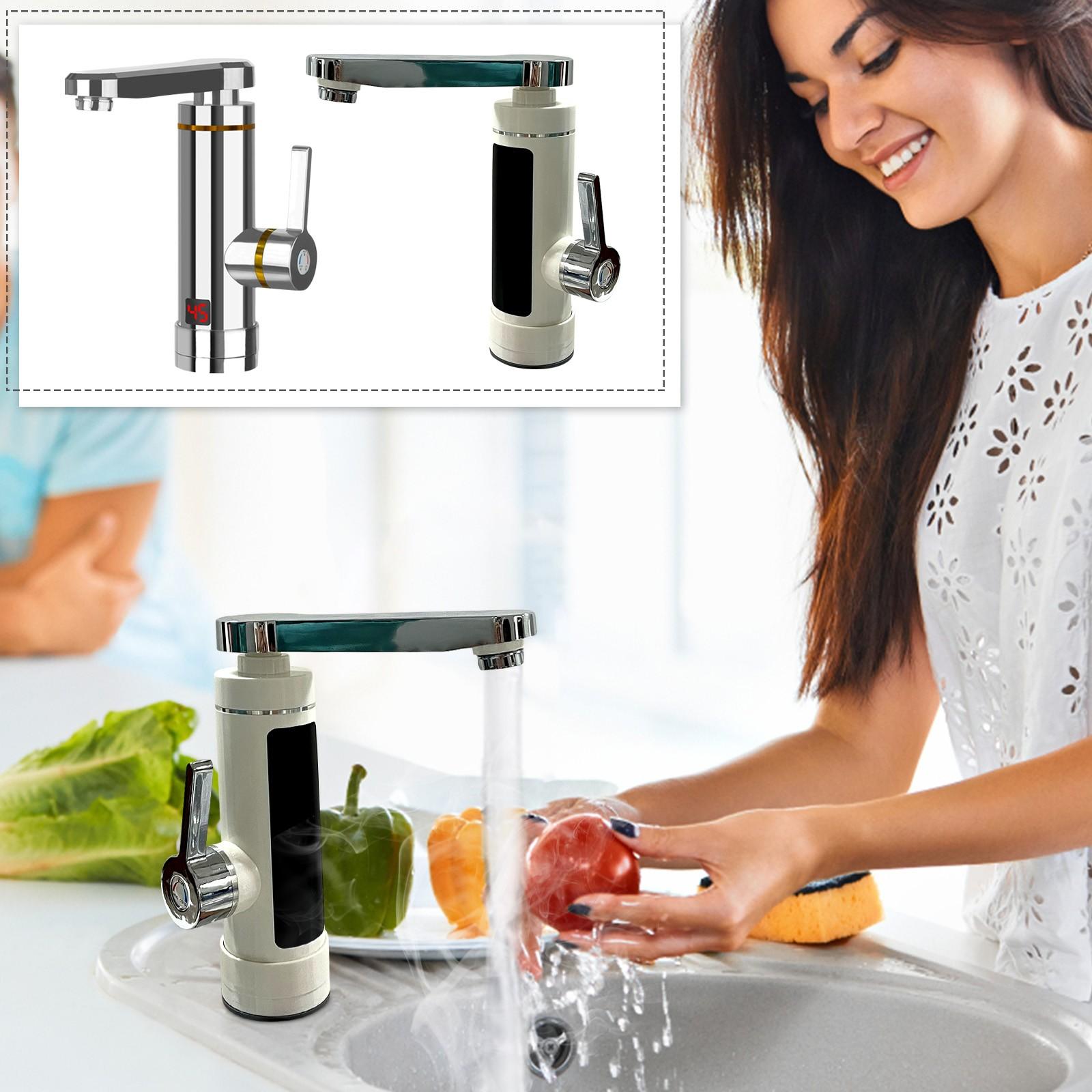 

Водонагрівач Кухонний кран EU Plug Електричний водонагрівач Цифровий дисплей Нагрівач