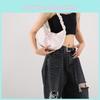 Chic Minimalist Korean Style Shoulder Bag For Spring Summer Fashion In White Black Green