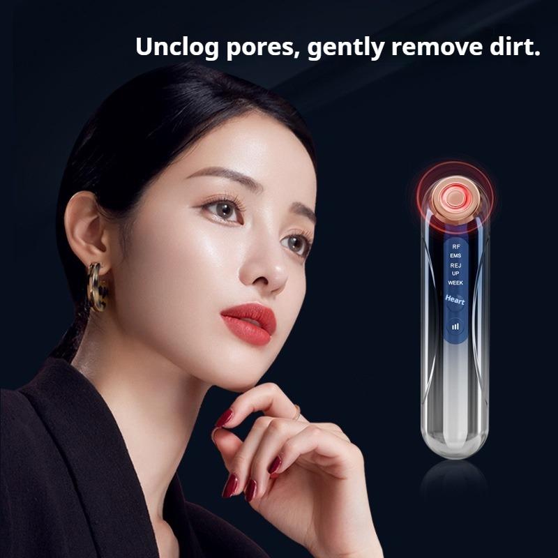 Warm Facial Beauty Instrument EMS Microcurrent Lifting Firming Light Pattern Photon Rejuvenation Introducer