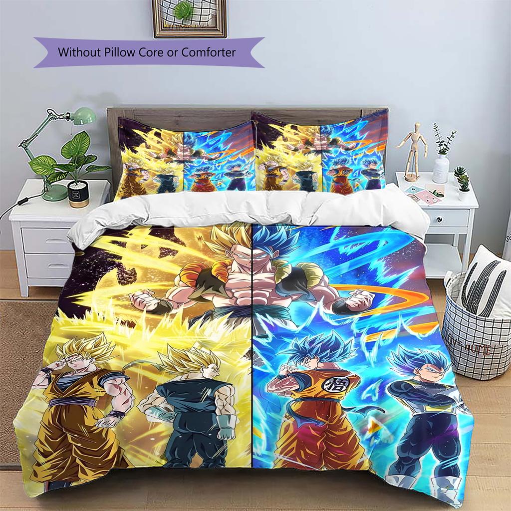 Set Copripiumino Trapuntato con Fantasia Cartone Animato Federa Decorazione per la Casa Regalo di Compleanno (1 * copripiumino + 2 * federa, senza nucleo)