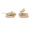 For Boys 1/4Pcs Tos Rocket Artillery Military Fighting  1/144 Plastic 4D Assembled T-90Ms Main Battle Tank Model