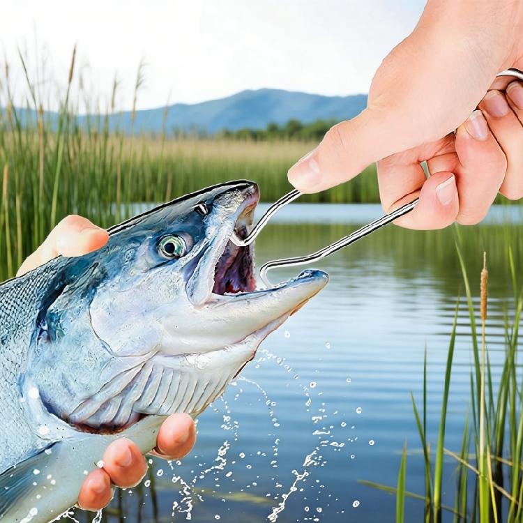 Anglers Essential Stainless Steel Fish Mouth Spreader Fishes Lip Grabber Fish Mouth Opener For Effective Hook Retrieval