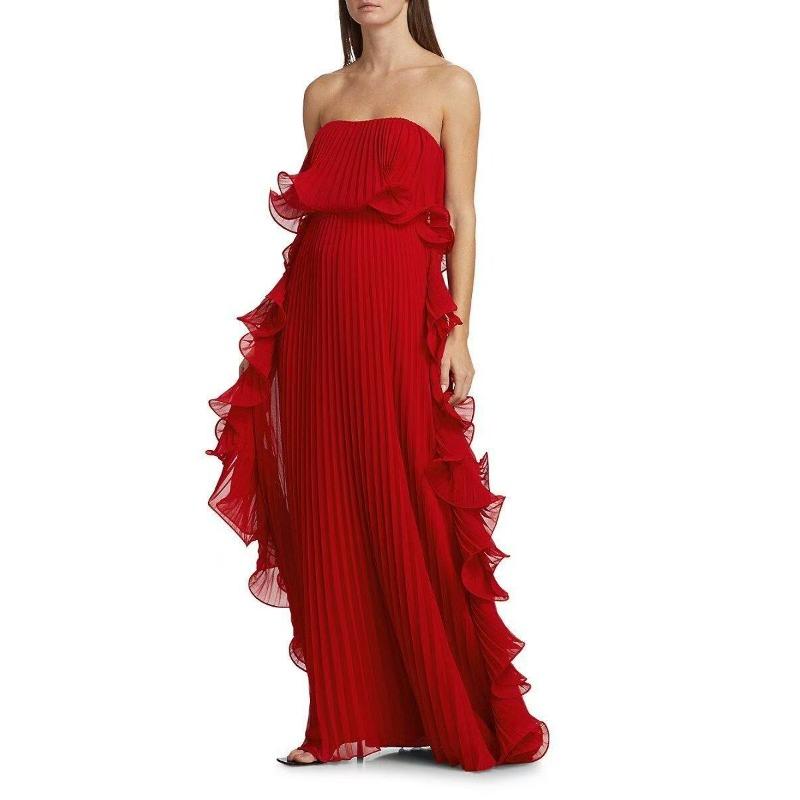 Women's Summer New Pleated Chest-wrapped Swinging Dress