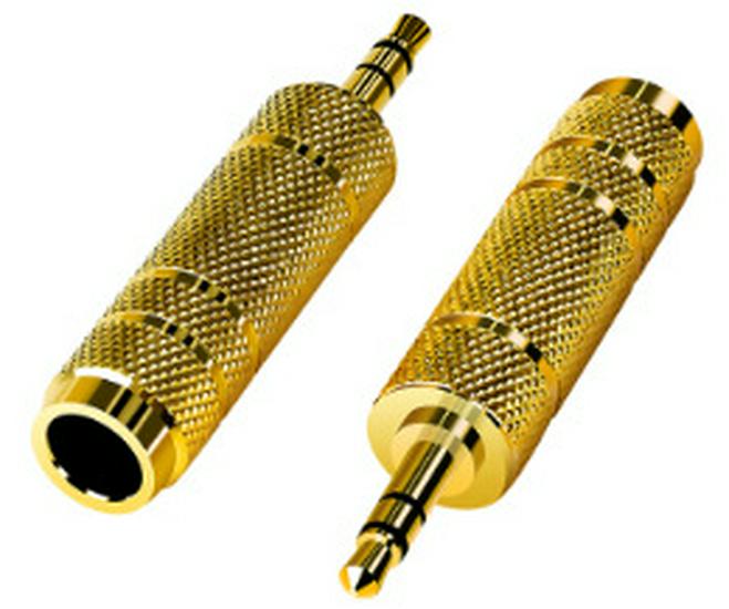

Jinghua 6.35mm to 3.5mm Male to Female Audio Adapter for Headphones, Microphone, and Speakers