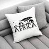 Africa Map ART Throw Pillow Case For 50x50cm 40x40cm 55x55cm 45x45cm 30x30cm Square Bedroom Pillowcase Cover