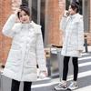 New Winter Padded Jacket Women's Mid-length Shiny Korean Loose Cotton Jacket Warm and Thickened Down Padded Jacket