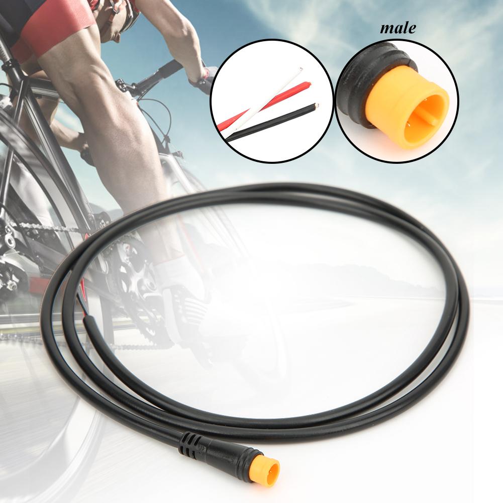 Practical Mixture Material Bicycle 3 Core Signal Cable Bike Lithium Battery Modification Accessory3 Core Male