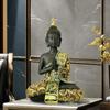 Neu Harz Buddha Statue Ornamente Hause Wohnzimmer Dekorationen Eingangsbereich Eingerichtet Harz