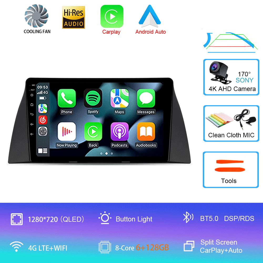 Car Radio Android 14 Wireless Carplay Auto For Chery Tiggo T11 2005-2020 Multimedia Video Player Navigation GPS WIFI 4G Stereo