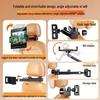Car Rear Seat iPad & Phone Holder - Adjustable Mount for Lazy Comfort