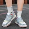Men Black Shoes  New Lace-up Thick Sole Casual Sneakers Versatile Leather Muffin Shoes Elevated Male Board Footwear