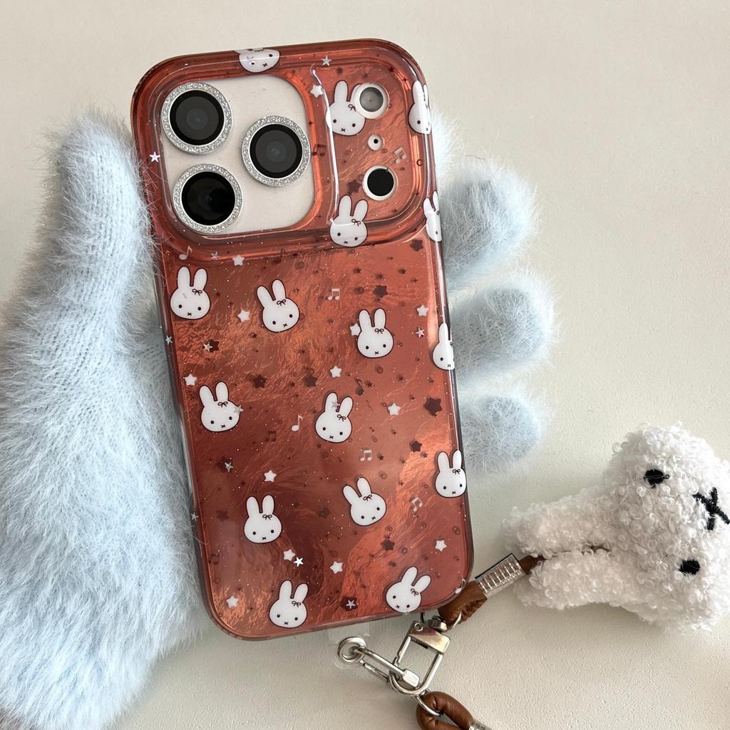 Brown Miffy Head iPhone Protective Case for 14/15/16/17 Pro Max