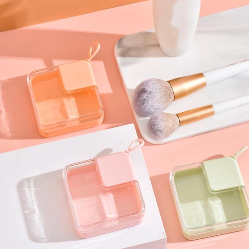 Transparent Powder Puff Beauty Egg Storage Box Safe Plastic Material Multifunctional Waterproof Dustproof Cosmetic Storage Box