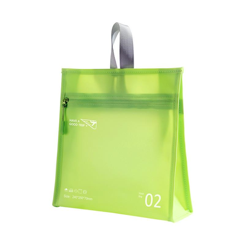 

Минималистичная водонепроницаемая косметичка с деталью в виде строчки и однотонной расцветкой StyleO